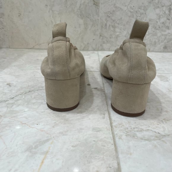 EVERLANE {9.5} Shoes The Day Heel Suede Beige - Picture 5 of 12